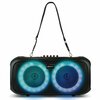 Dolphin Audio Portable 2,000-Watt-Peak-Power Bluetooth Party Speaker with Lights, Microphone, and Shoulder Strap SP-2600RBT